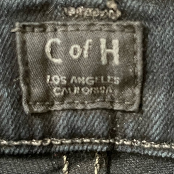 Citizens of Humanity Elsa Mid Rise Slim Crop Wren Washed Black Jeans Womens 24 - Picture 8 of 16